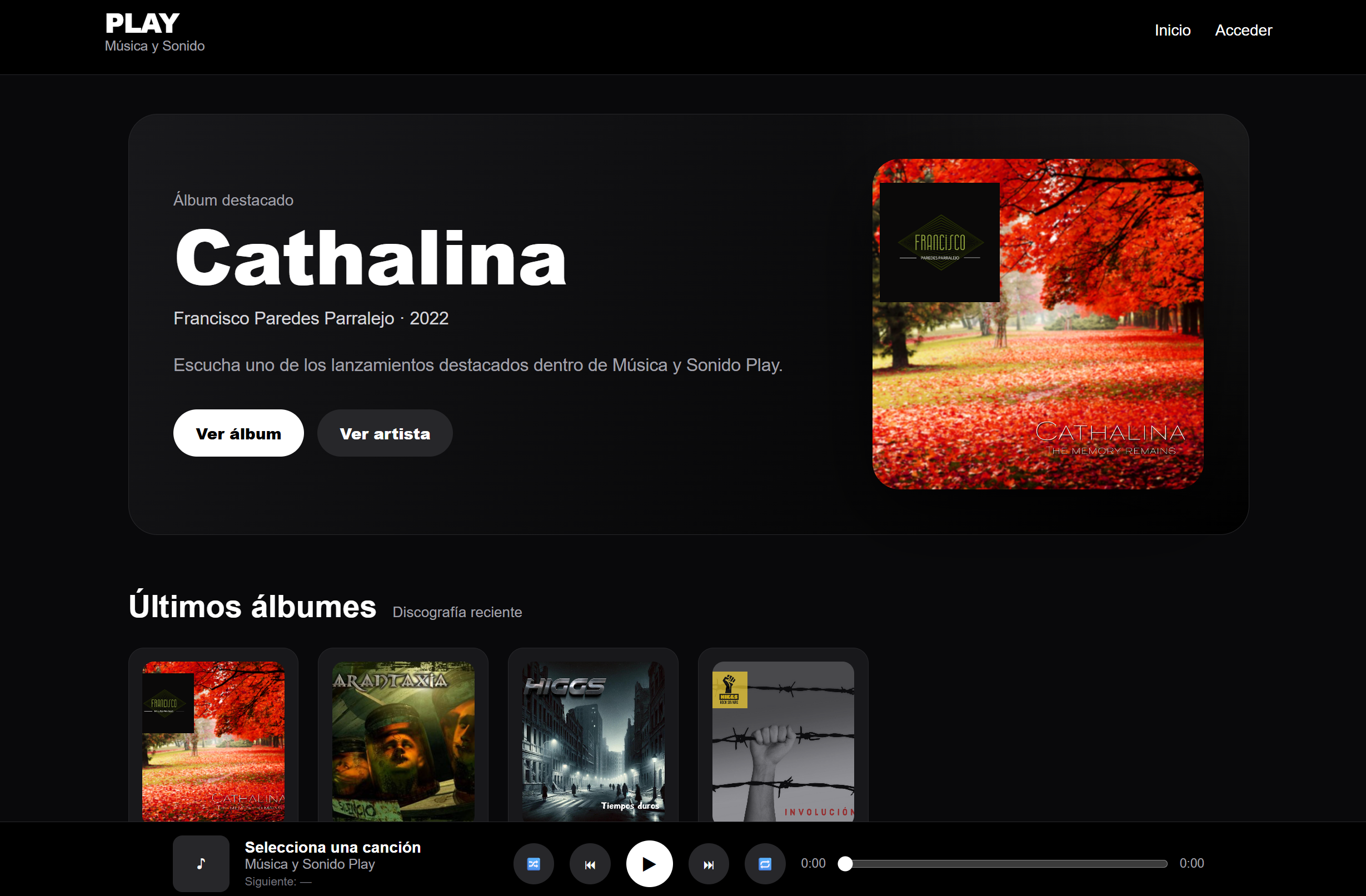 Vista previa del proyecto PLAY Música y Sonido